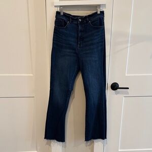 LOFT Dark Indigo Slim Flare Jeans